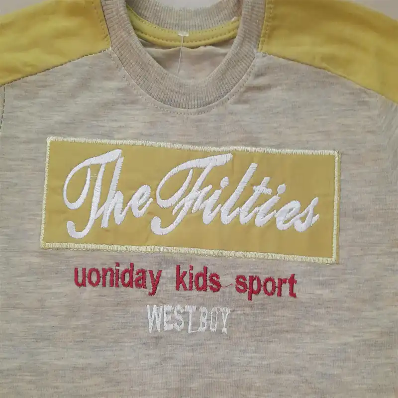 ست تی شرت و شلوارک پسرانه مدل 789