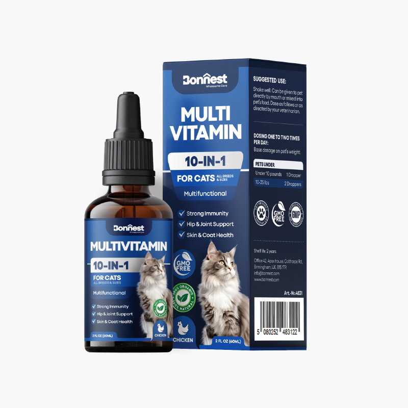 قطره مکمل گربه بونست مدل مولتی ویتامین حجم 60 میلی لیتر