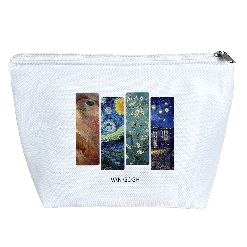 کیف لوازم آرایش دخترانه خندالو مدل ونسان ونگوگ Van Gogh کد H37