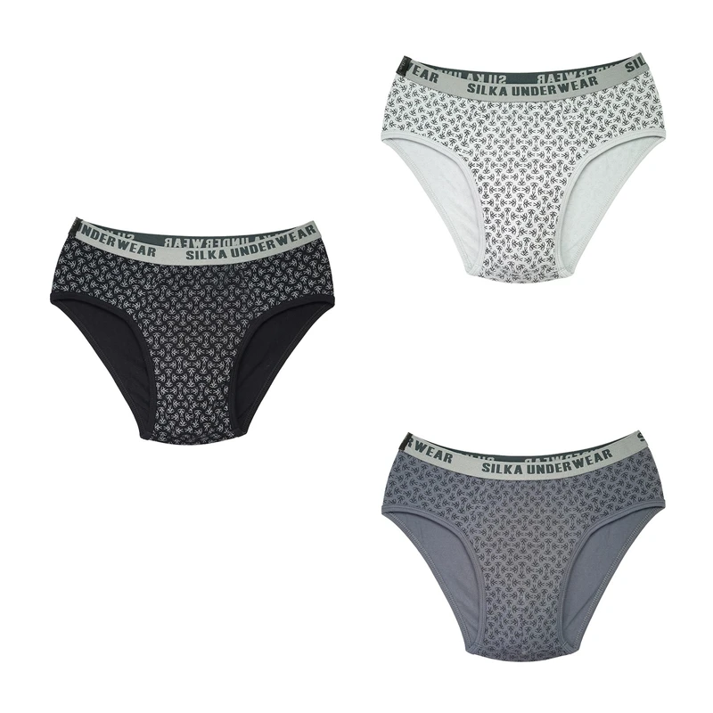 شورت اسلیپ مردانه سیلکا مدل آدم فضایی مجموعه سه عددی