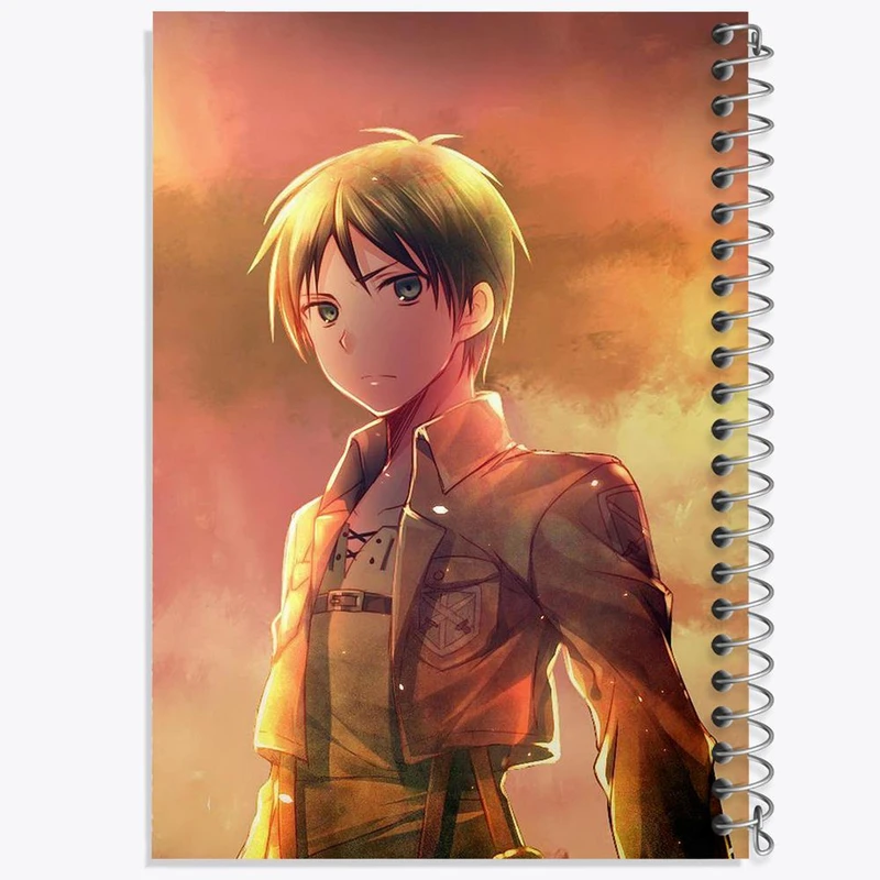 دفتر مشق 100 برگ خندالو طرح ارن یگر انیمه اتک آن تایتان Attack on Titan کد 11008