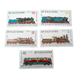 تمبر یادگاری مدل قطار کد bc-2219  مجموعه 5 عددی