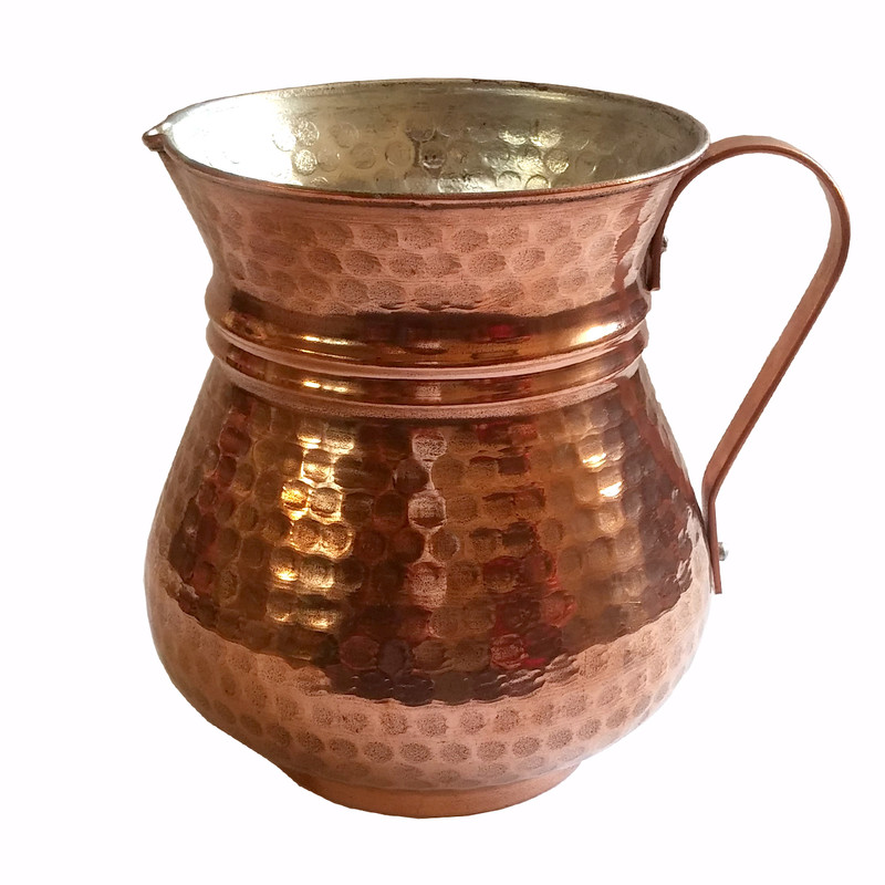 پارچ مسی طرح کمر باریک کد 1