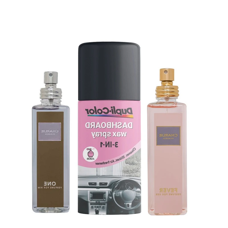 اسپری پولیش و خوشبوکننده داشبورد دوپلی کالر مدل amor fever one حجم 150 میلی لیتر مجموعه 3 عددی