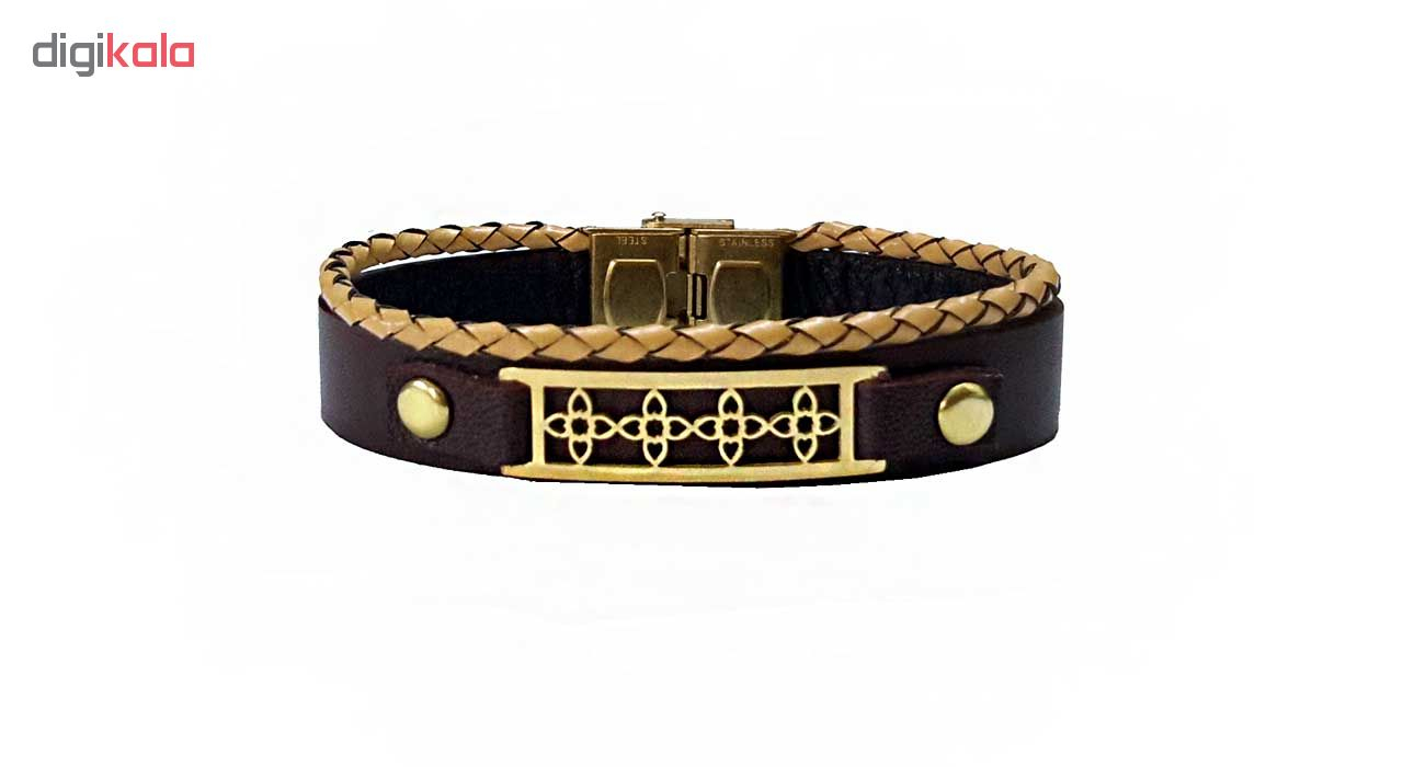 دستبند چرمی مانی چرم کد BL-193