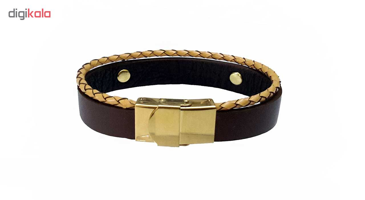 دستبند چرمی مانی چرم کد BL-193