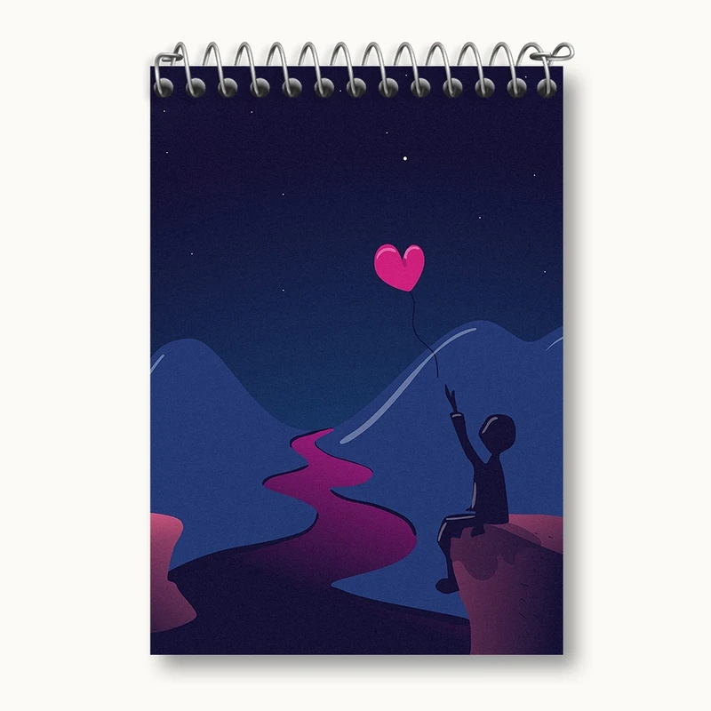 دفتر یادداشت 50 برگ خندالو مدل عاشقانه کد N1694