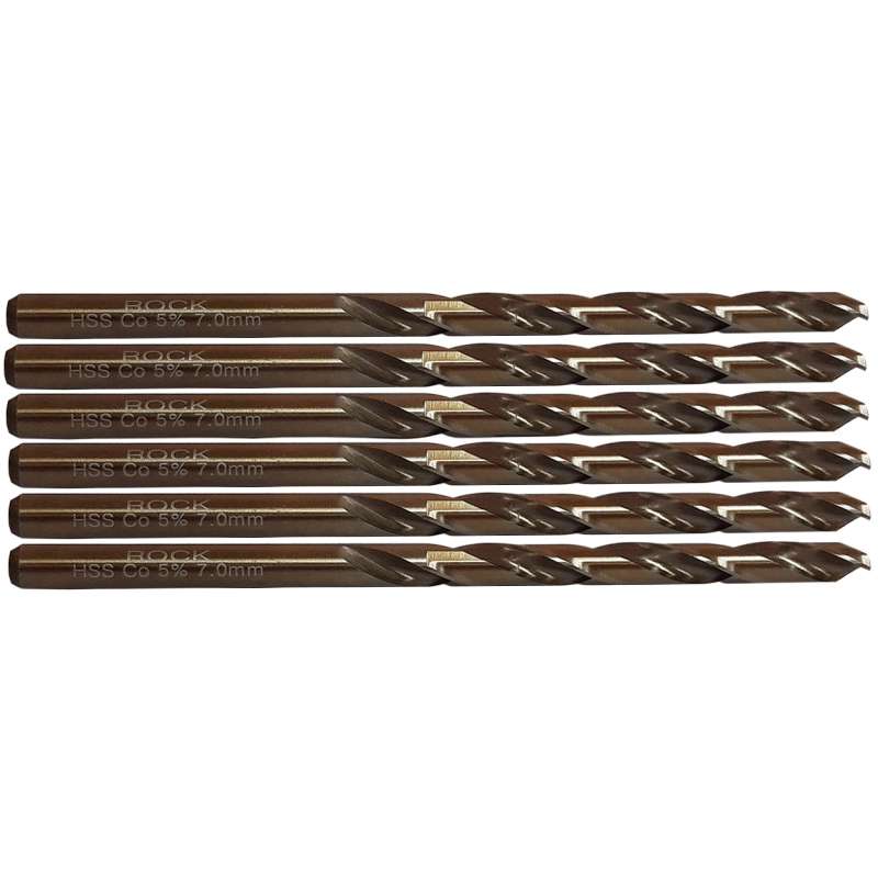 مته کبالت راک مدل AT - 007  سایز 7 میلی متر مجموعه شش عددی