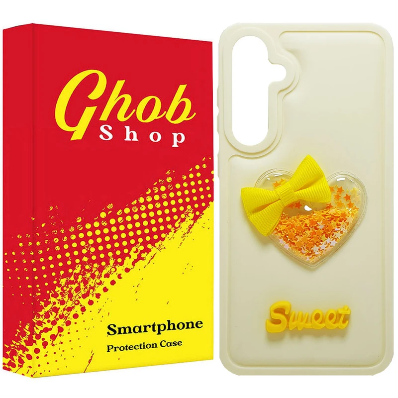 کاور قاب شاپ مدل قلب طرح دخترانه مناسب برای گوشی موبایل سامسونگ Galaxy S23 FE / S23 FE 5G 