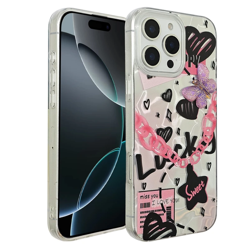 کاور یونیک کیس مدل batterfly کد 01 مناسب برای گوشی موبایل اپل Iphone 16promax