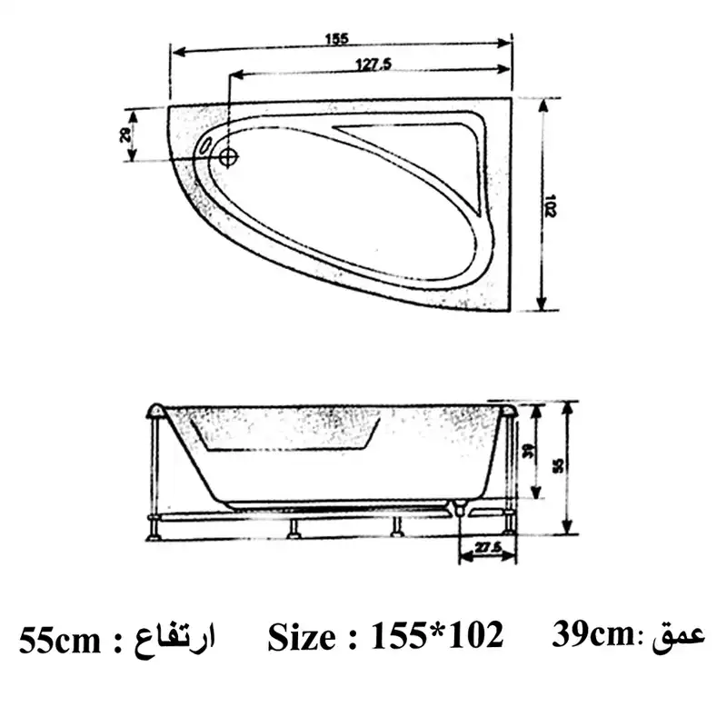 وان حمام دریا مدل ویکتوریا