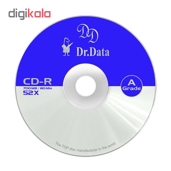 سی دی خام دکتر دیتا مدل CD-R پک 50 عددی