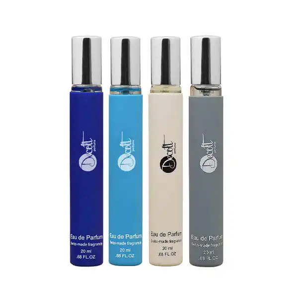 عطر جیبی مردانه دکلت مدل WINTER حجم 20 میلی لیتر مجموعه 4 عددی