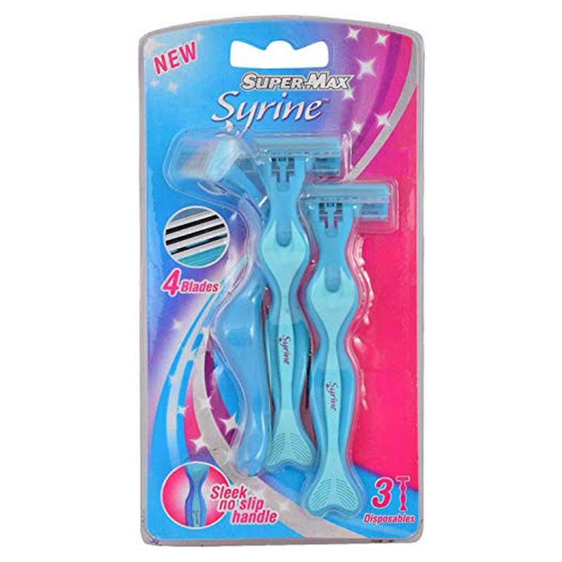 خودتراش سوپرمکس مدل Syrine بسته 3 عددی