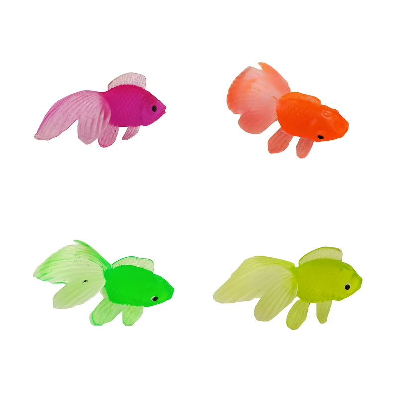 ماهی تزئینی آکواریوم مدل ژله ای کد M12 مجموعه 4 عددی