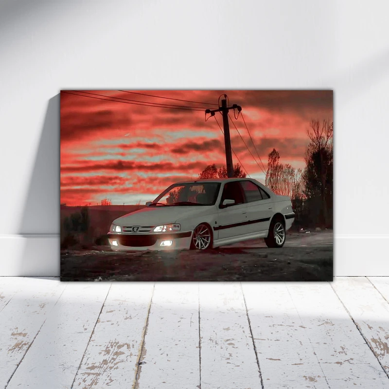 تابلو شاسی بکلیت طرح ماشین و خودرو پژو پارس مدل T-po1581