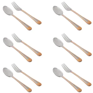 ست قاشق و چنگال مدل Jasco-02 بسته 12 عددی