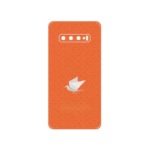 MAHOOT Minimalist origami bird Cover Sticker for Samsung Galaxy S10 Plus