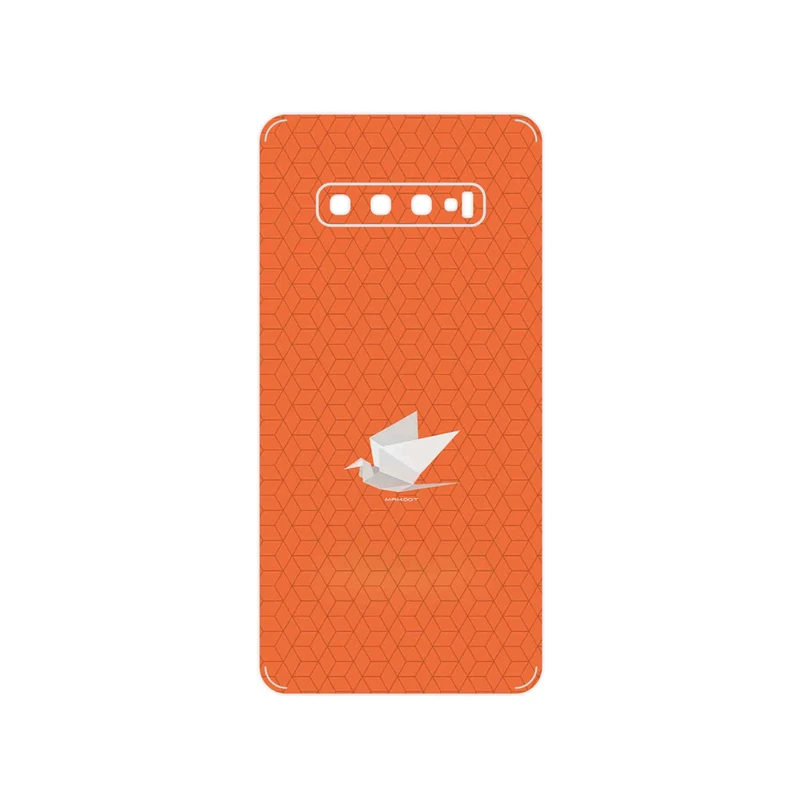 برچسب پوششی ماهوت مدل Minimalist origami bird مناسب برای گوشی موبایل سامسونگ Galaxy S10 Plus