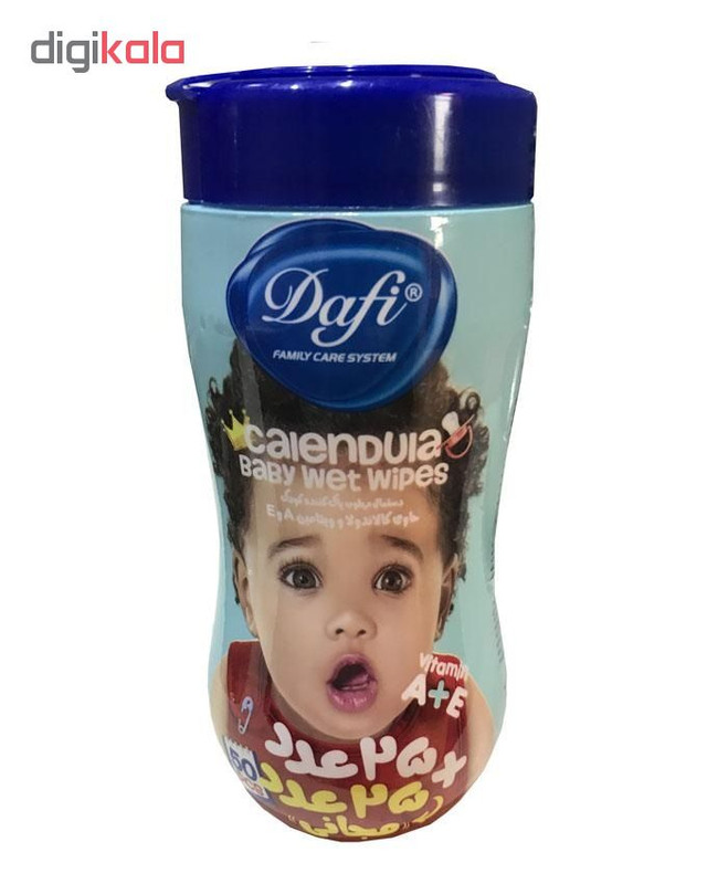 دستمال مرطوب کودک دافی مدل calendula  بسته 50 عددی