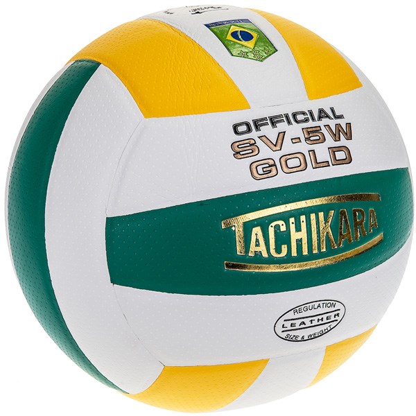 توپ والیبال تاچیکارا مدل Official Sv 5w Gold Brazil
