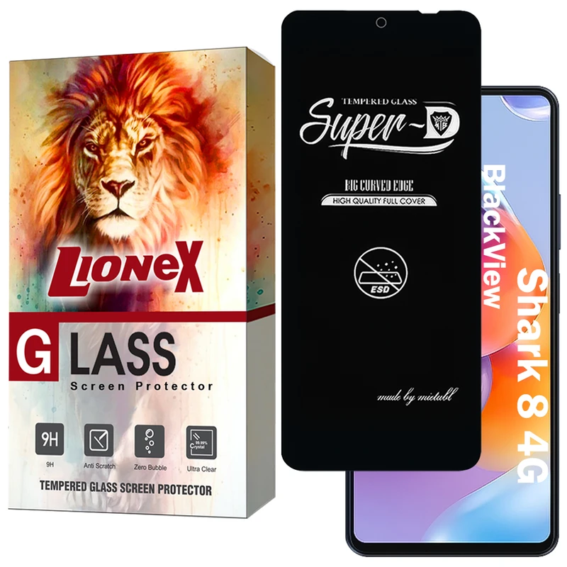 محافظ صفحه نمایش لایونکس مدل SUPERDNL مناسب برای گوشی موبایل بلک ویو Shark 8 4G