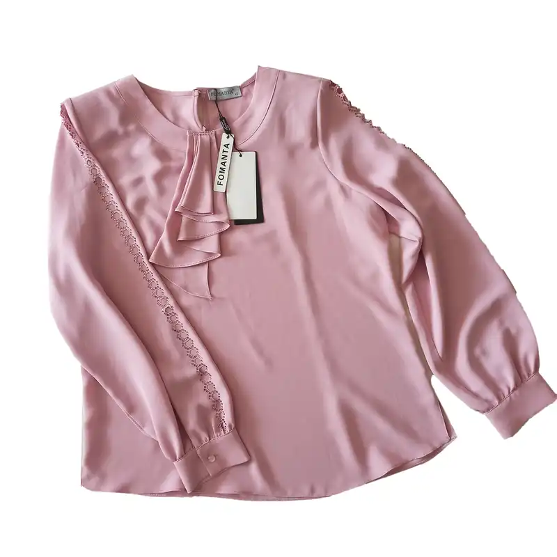 بلوز آستین بلند زنانه فومانتا مدل نگین دار ترک 150