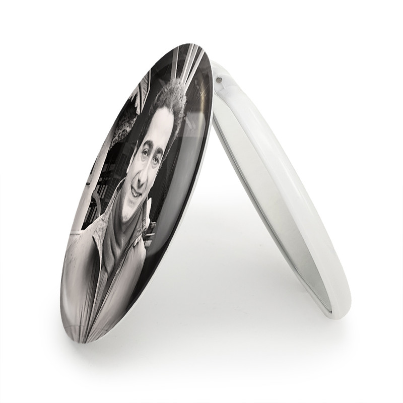 آینه جیبی خندالو طرح همایون شجریان مدل تاشو کد 4031