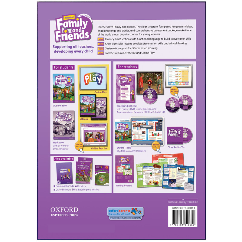 کتاب American Family and Friends 2nd 5 اثر TAMZIN THOMPSON انتشارات هدف نوین کتاب American Family and Friends 2nd 5 اثر TAMZIN THOMPSON انتشارات هدف نوین