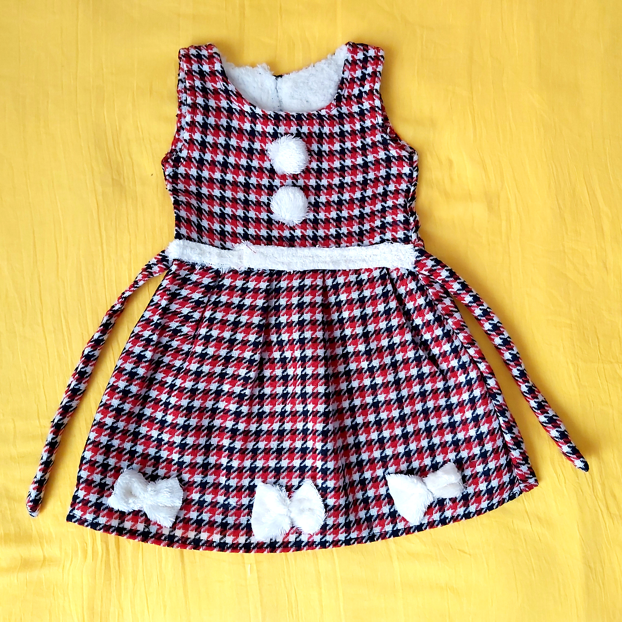 پیراهن دخترانه طرح پروانه کد her1