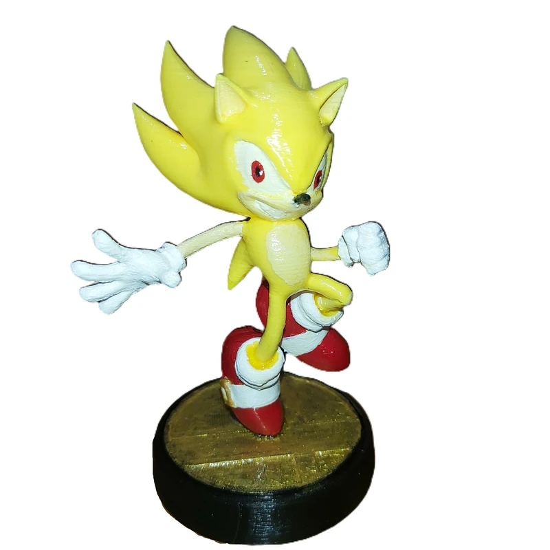 فیگور طرح سونیک مدل Nova Art Super Sonic ارتفاع 14 سانتی‌متر