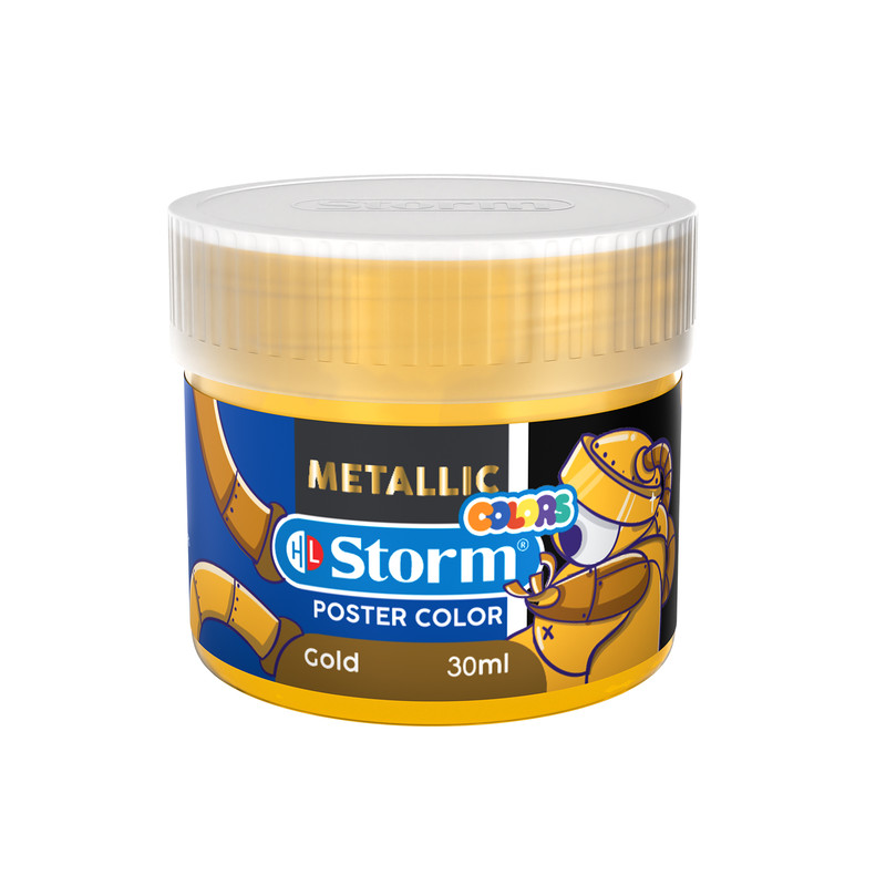 گواش شش رنگ استورم مدل رنگ متالیک