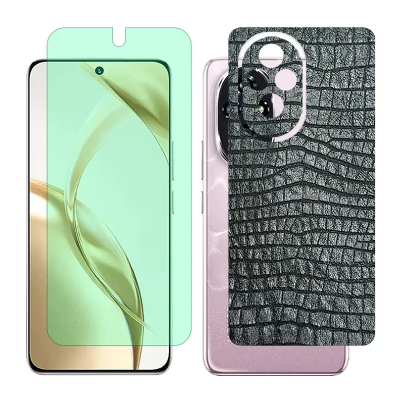 محافظ صفحه نمایش گرین لایت گلس مدل Together مناسب برای گوشی موبایل آنر 200 به همراه برچسب پوششی پشت گوشی