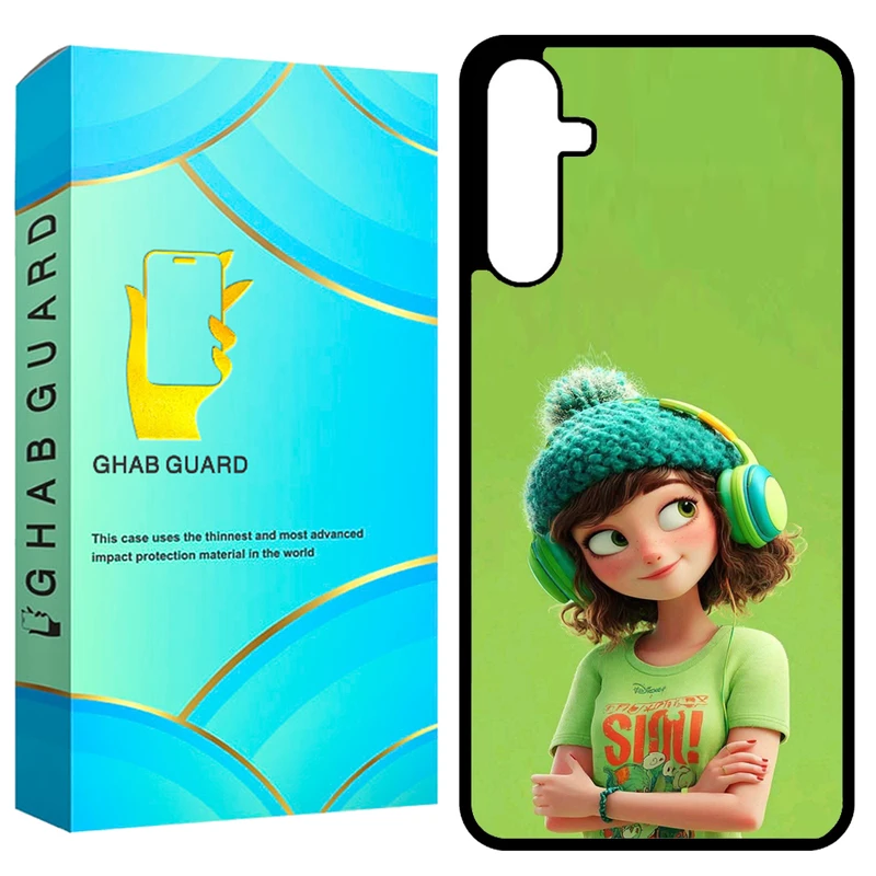 کاور قاب گارد طرح دختر مدل GCHPA14 مناسب برای گوشی موبایل سامسونگ Galaxy A14 4G / A14 5G / M14 5G