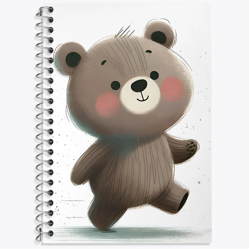 دفتر لغت 50 برگ خندالو طرح خرس کیوت کد N4680