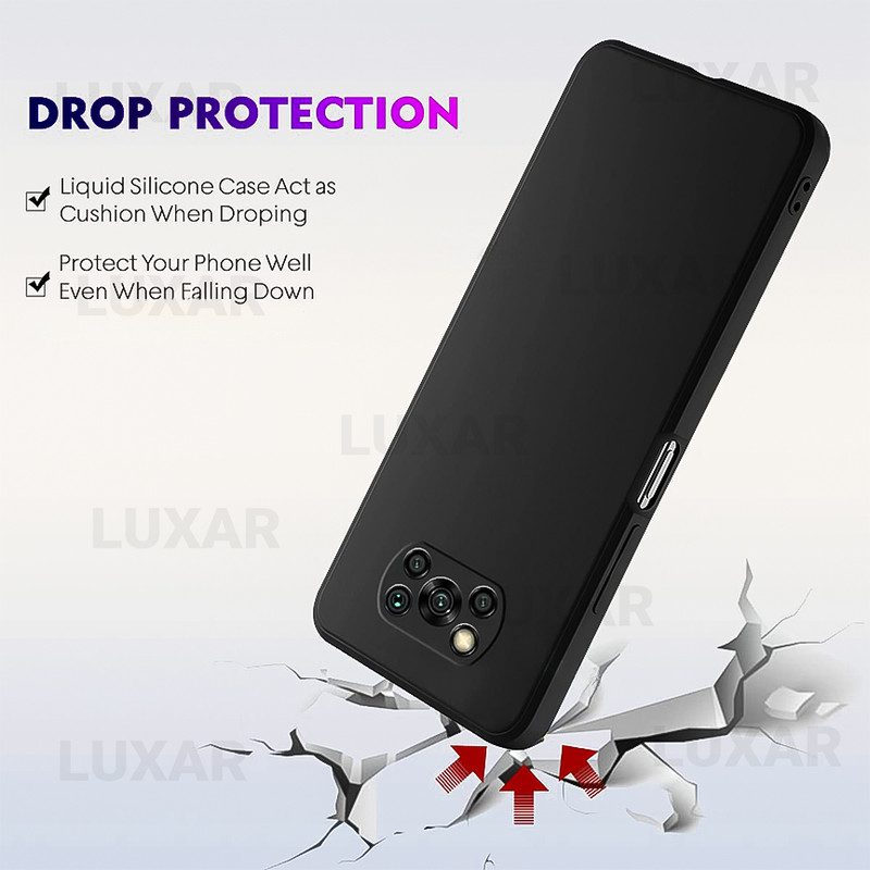 کاور لوکسار مدل pocox3 -silicone10 مناسب برای گوشی موبایل شیائومی Poco X3 NFC / Poco X3 Pro / Poco X3