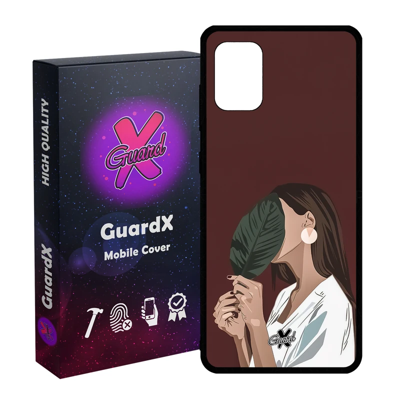 کاور گارد ایکس طرح دختر مدل Glass10476 مناسب برای گوشی موبایل سامسونگ Galaxy A71 4G