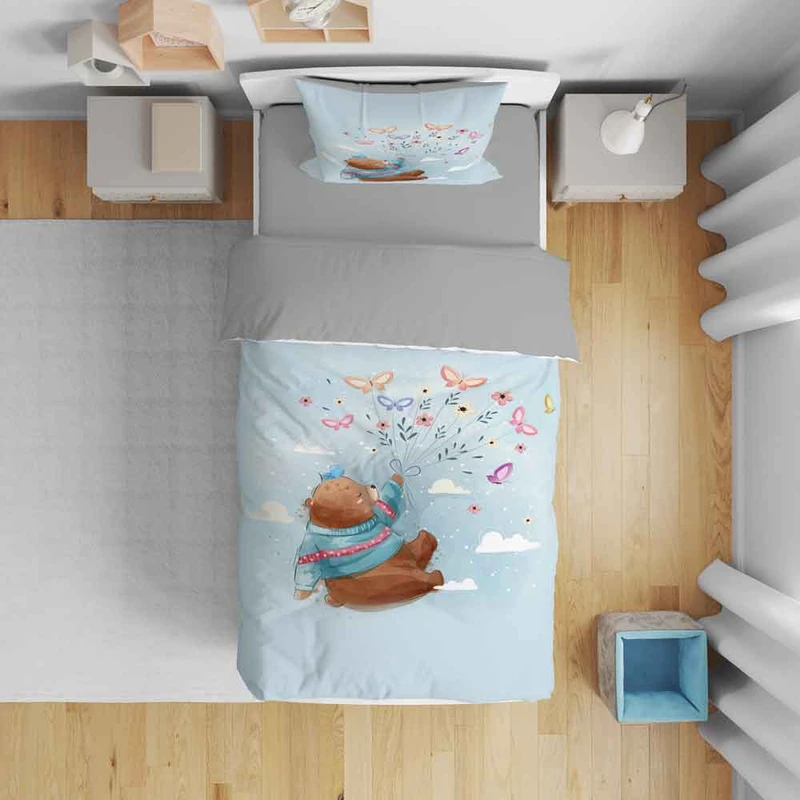 سرویس روتختی نوپه هوم مدل کارتونی T5988 یک نفره 5 تکه