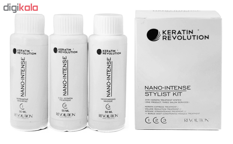 مجموعه کراتینه مو کراتین رولوشن مدل نانو اینتنس حجم 50 میلی لیتر