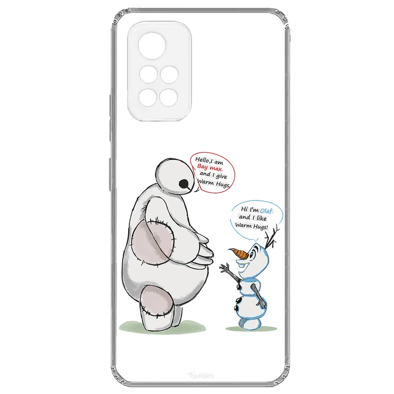 کاور طرح Olaf & Baymax مناسب برای گوشی موبایل شیائومی Poco M4 Pro