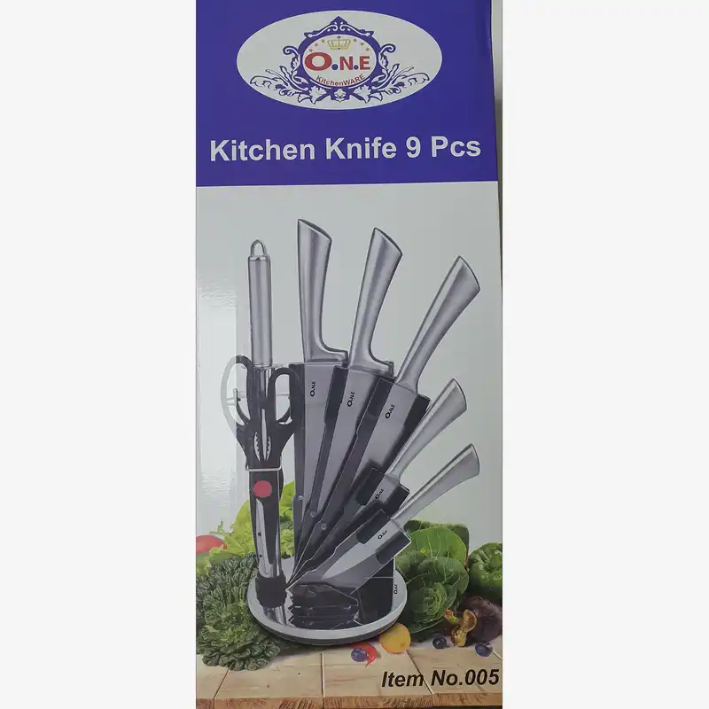 سرویس چاقو آشپزخانه 9 پارچه وان مدل 123