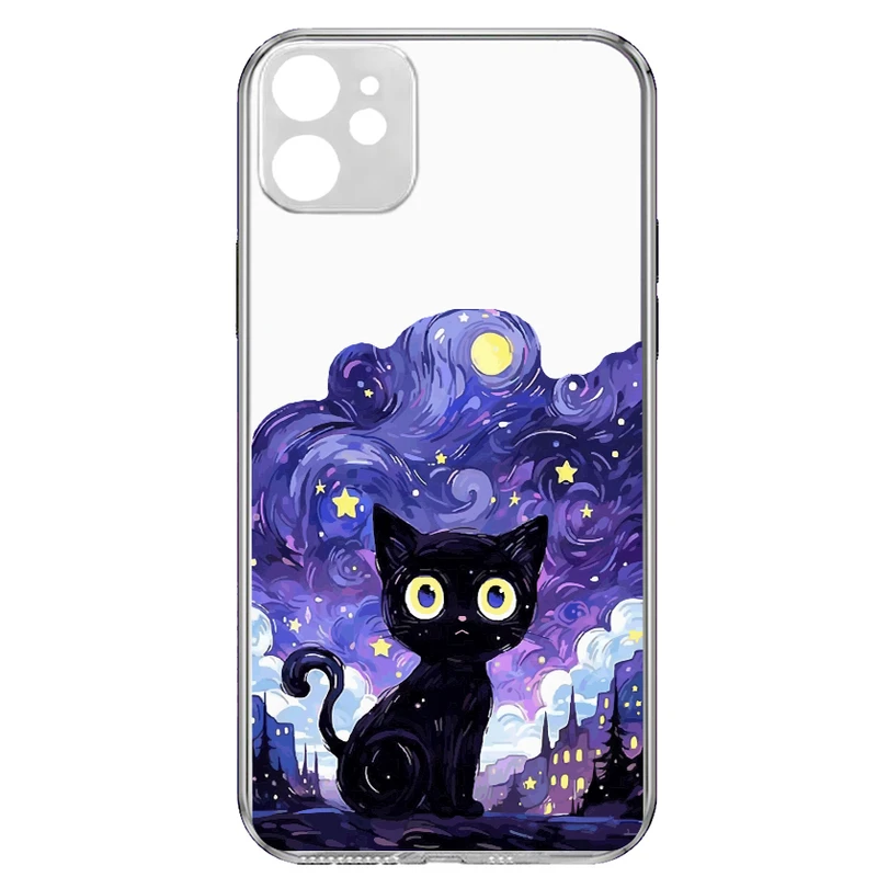 کاور طرح Purple Cat مناسب برای گوشی موبایل اپل Iphone 12