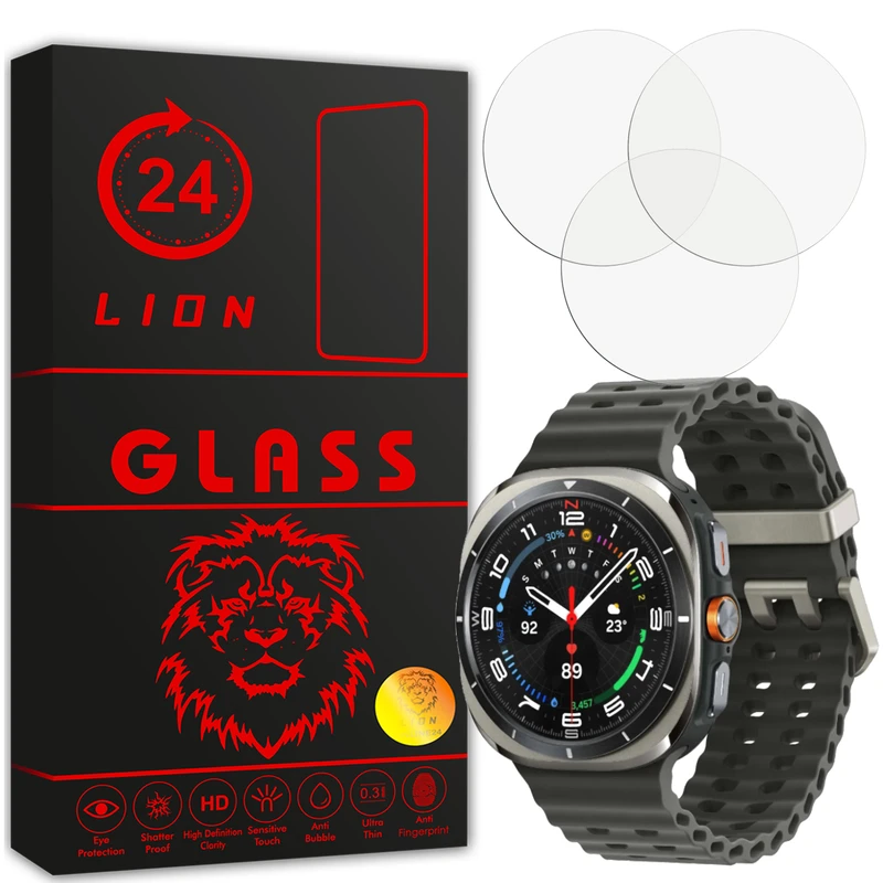 محافظ صفحه نمایش لاین مدل RB007 مناسب برای ساعت هوشمند سامسونگ Galaxy Watch 8 ultra بسته سه عددی