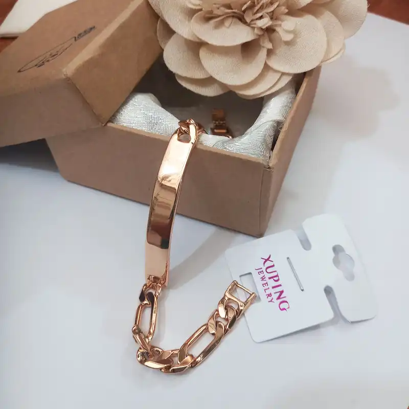 دستبند زنانه ژوپینگ مدل فیگارو پلاک دار