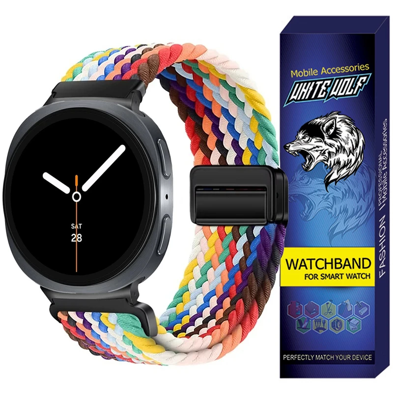 بند وایت ولف مدل W8-Briaded مناسب برای ساعت هوشمند سامسونگ Galaxy Watch 8 40mm