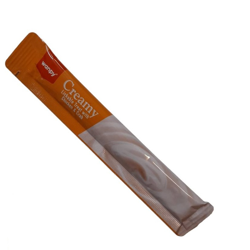 بستنی گربه ونپی طرح مرغ و خرچنگ مدل خامه ای وزن 14 گرم