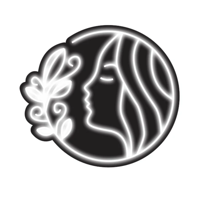  تابلو ال ای دی طرح نئون فلکسی مدل سالن زیبایی کد 03