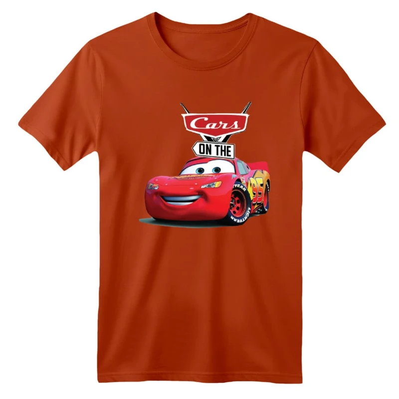 تی شرت آستین کوتاه بچگانه مدل ماشین ها کد ۷