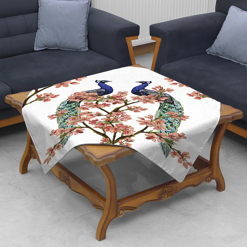 رومیزی مدل مخمل RM0022 سایز 95x95 سانتی‌متر