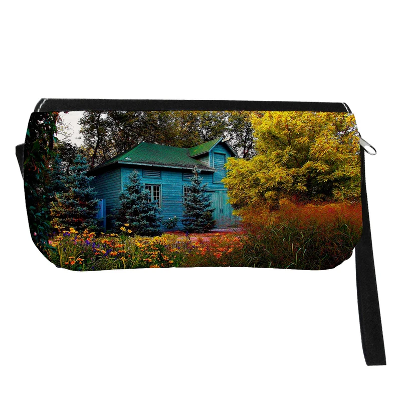  جامدادی طرح کلبه جنگلی مدل دو زیپ کد 107